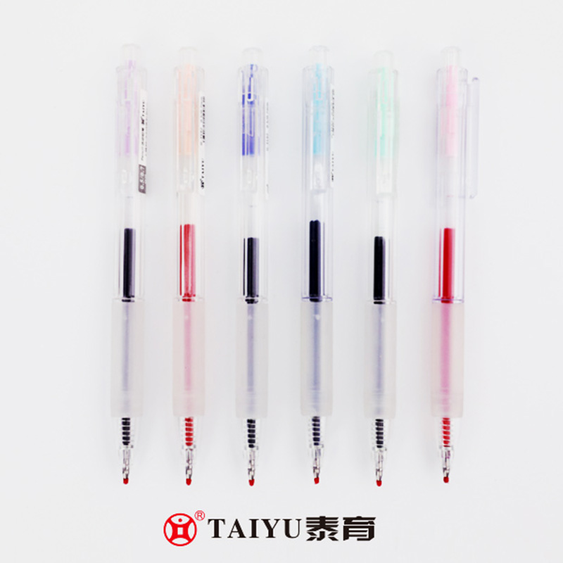 Pen Gel Guna Pelajar Dengan Penutup Dengan Pen Gel Reka Bentuk Warna Macaron 3192