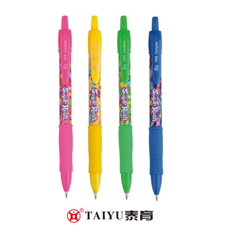 Penggunaan Pejabat Roll Ball Pen Dengan Candy Colored Grip Roll Ball 985A